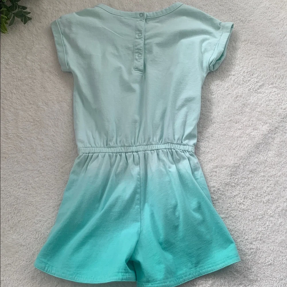 GAP Shorts Romper Girls 8 Mint Green Ombré EUC